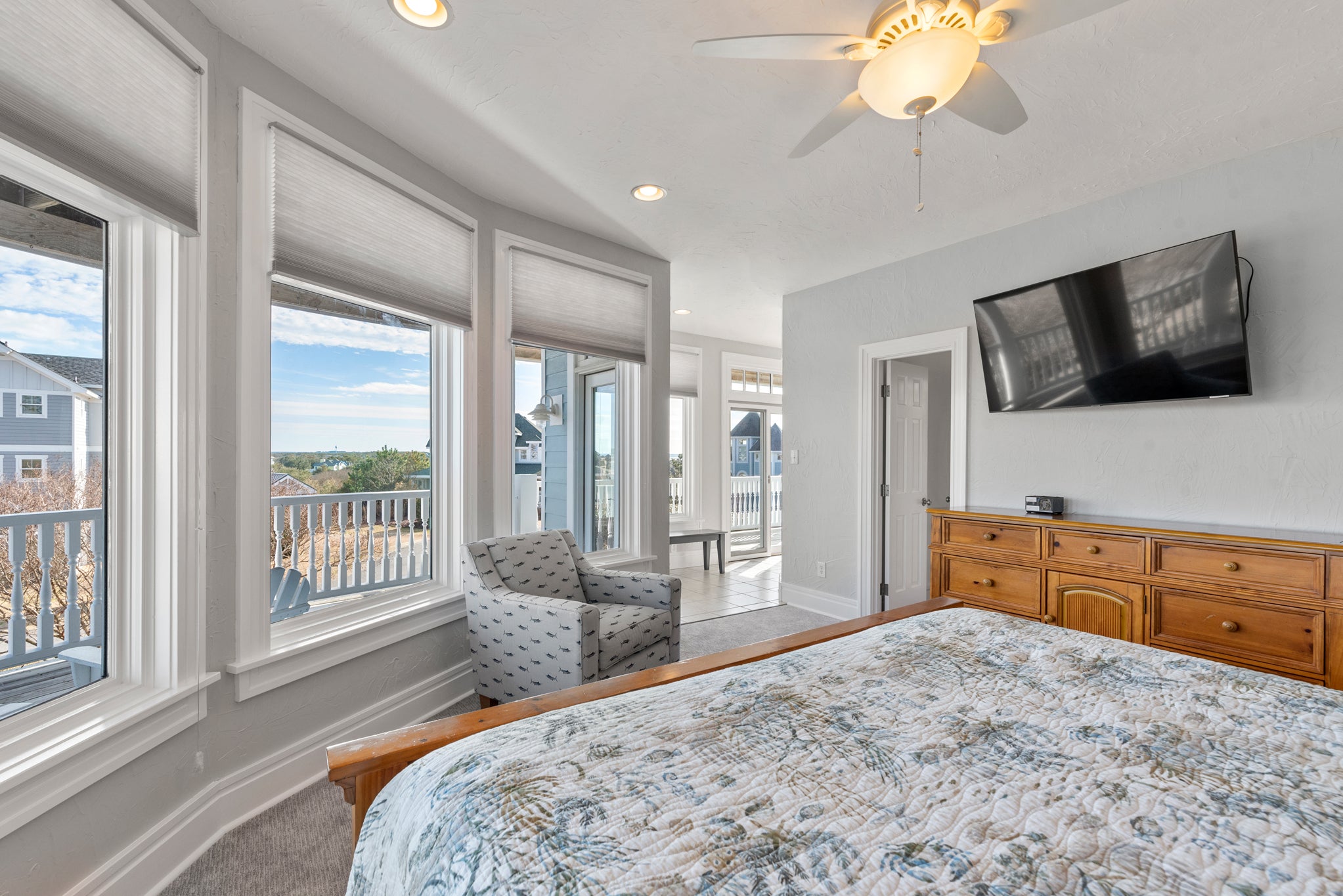 CC198: Sunshine & Water Views - Best in the Outer Banks! | Mid Level Bedroom 7