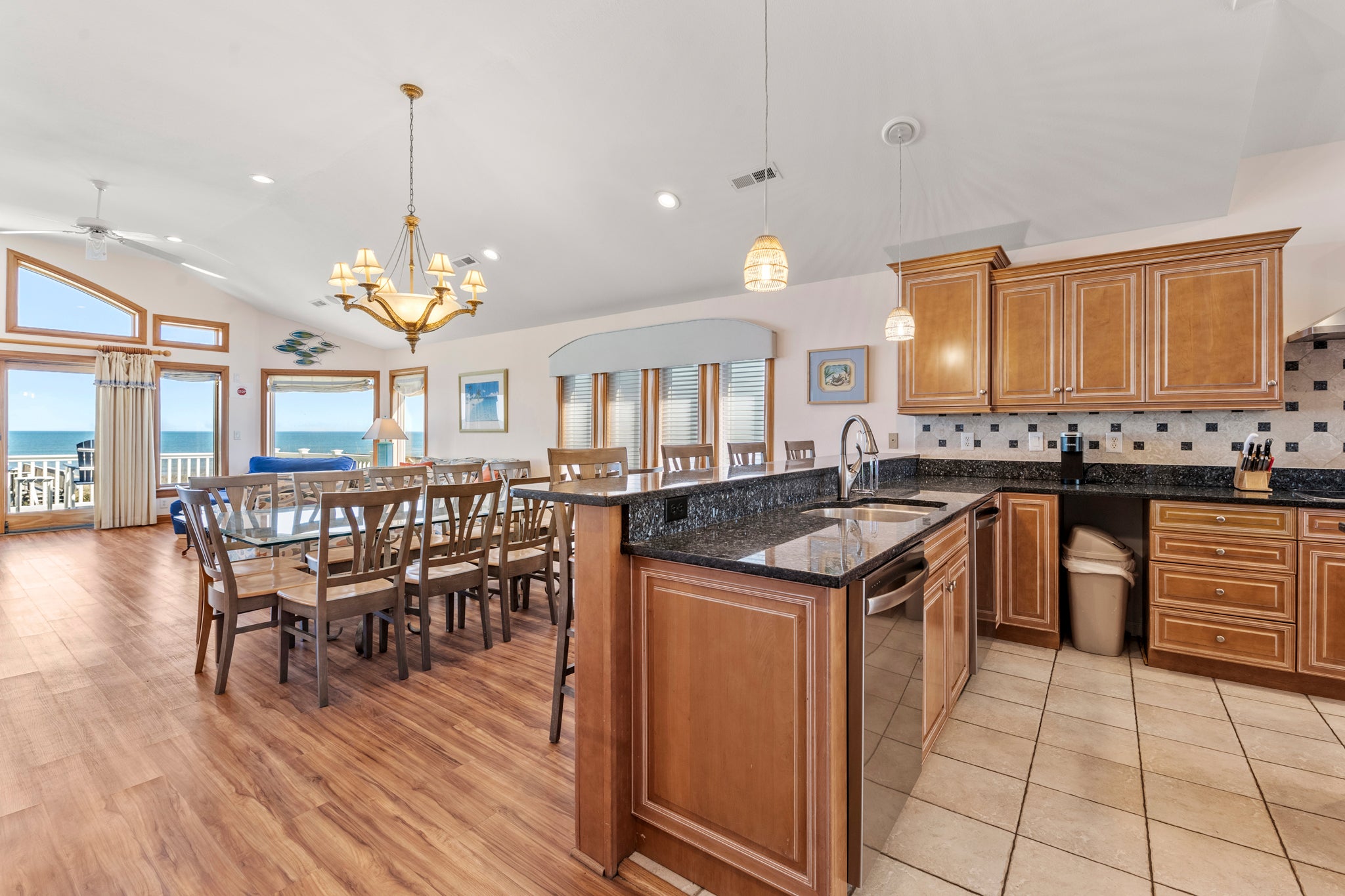 JR12:  Carolina Dream | Top Level Dining Area and Kitchen