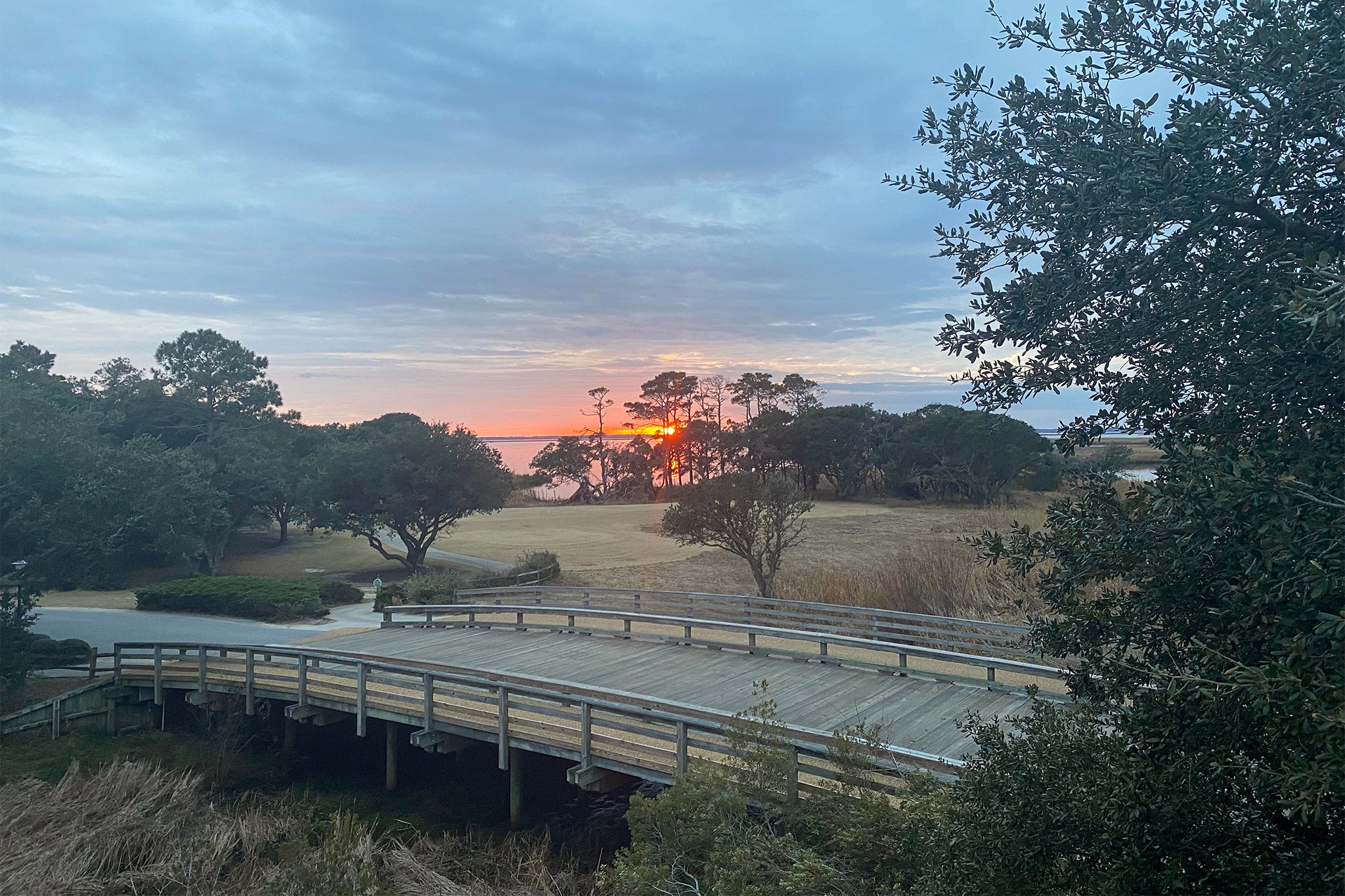 CC104: Afternoon Tee | Bridge View at Sunset