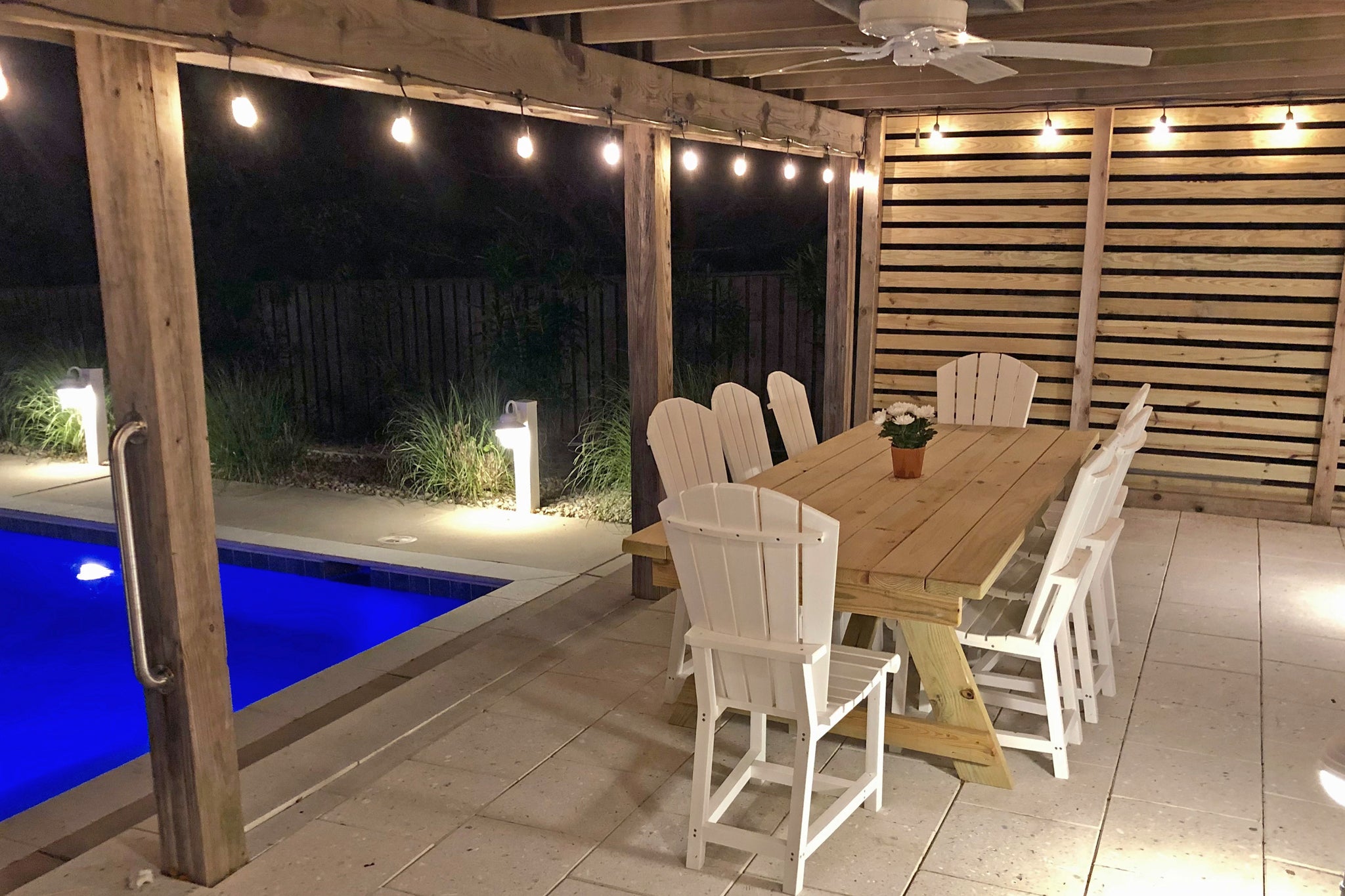DU100: Duck Side Of The Moon | Bottom Level Patio At Night