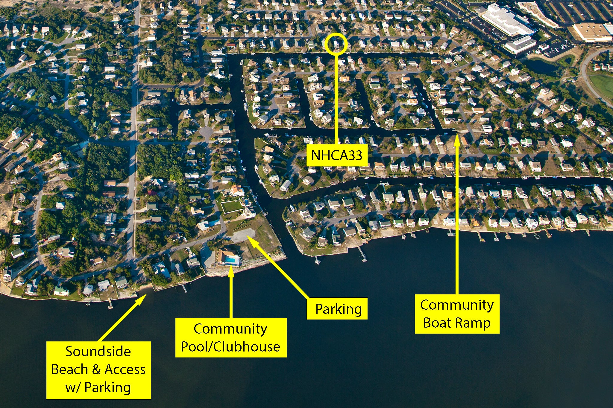 Old Nags Head Cove | Aerial View of Community