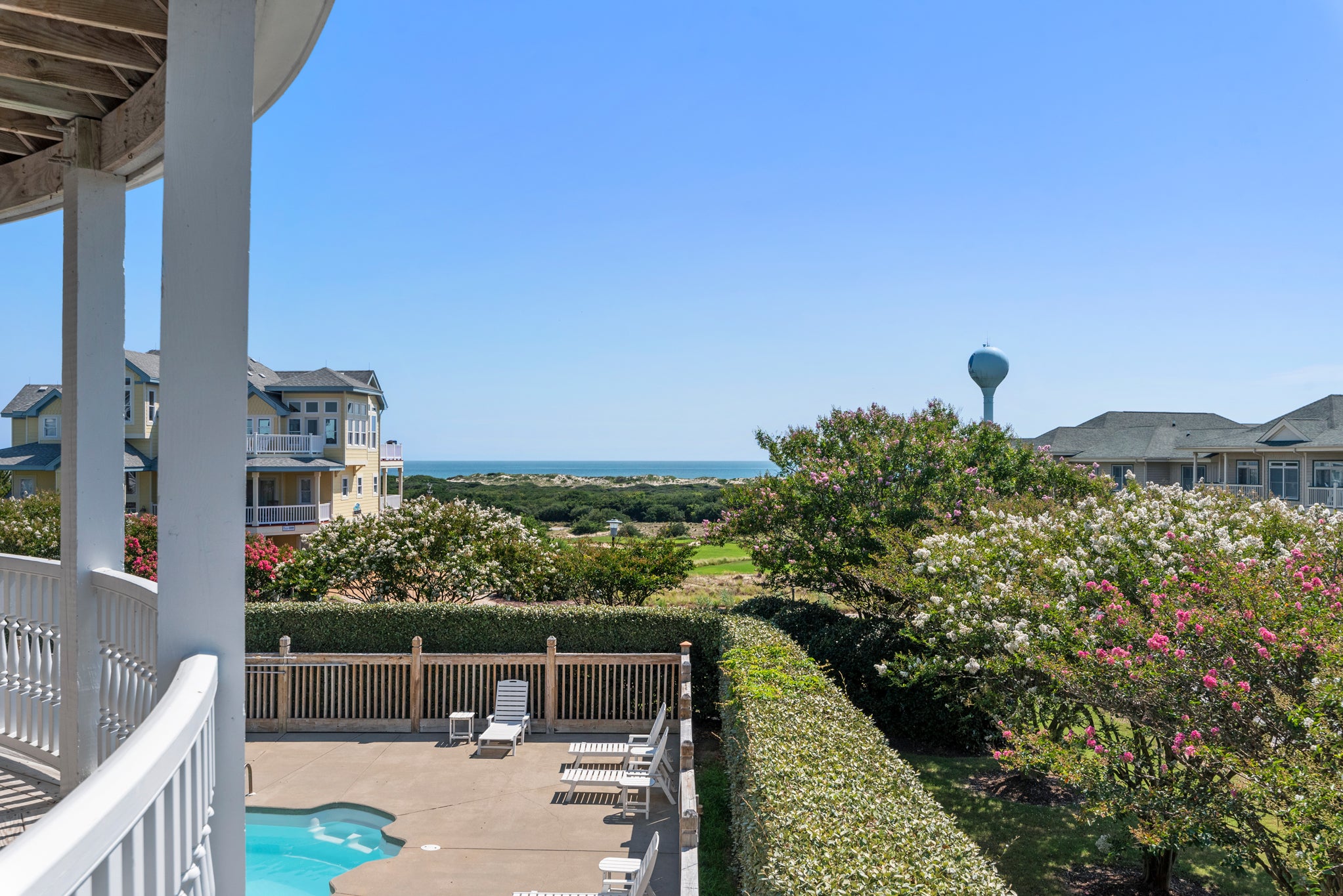 CC198: Sunshine & Water Views - Best in the Outer Banks! | Mid Level Deck View