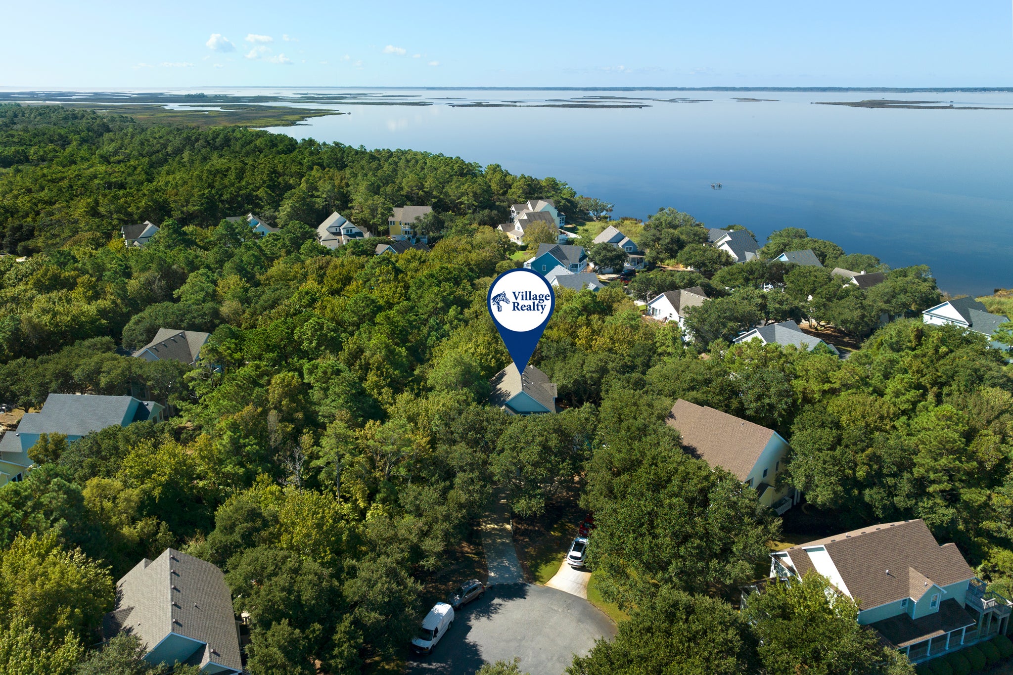 MB54: Blue Crab Cottage | Aerial View West