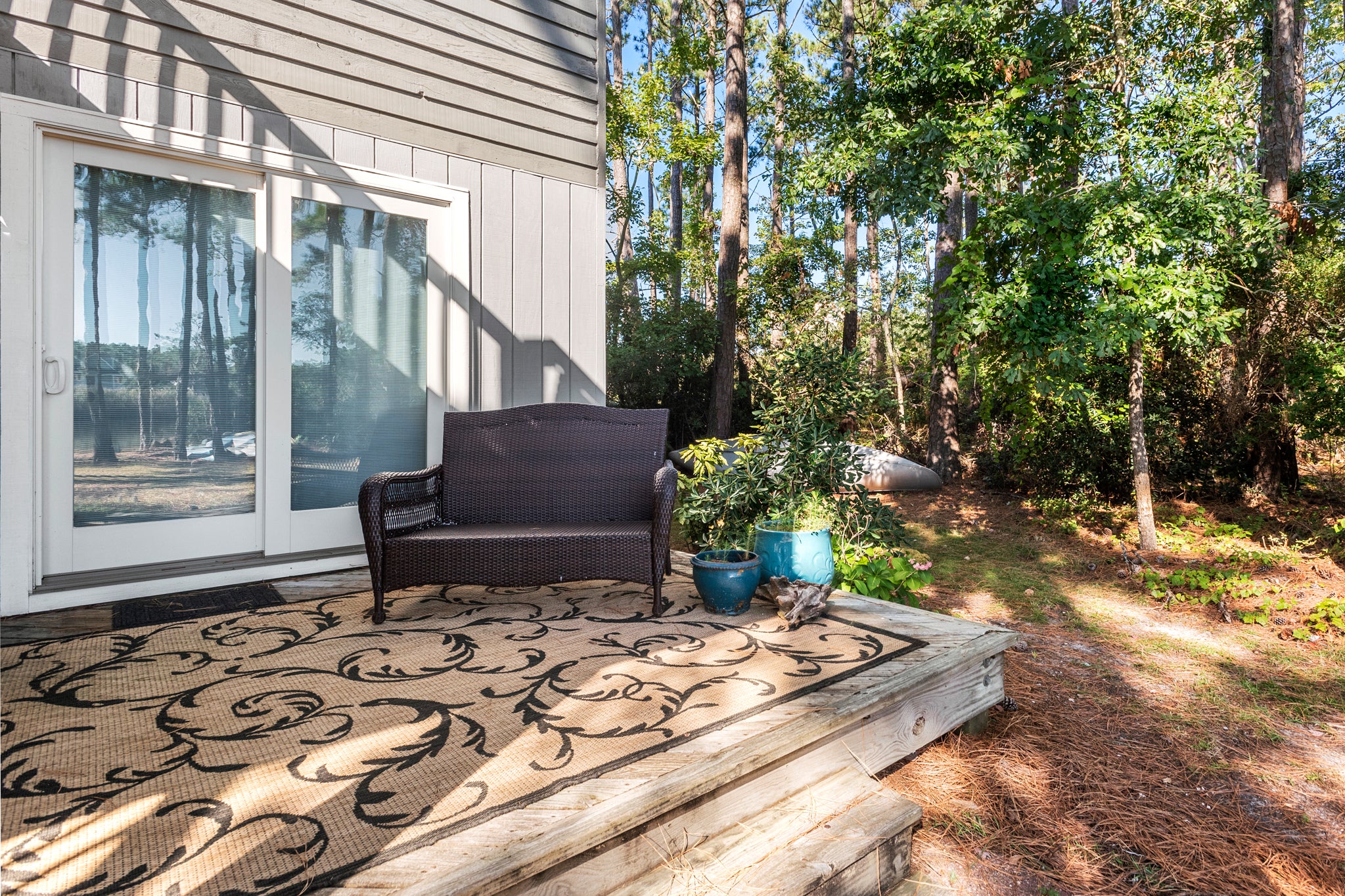 MNT1148: Sound Choice In Manteo | Bottom Level Apartment Patio