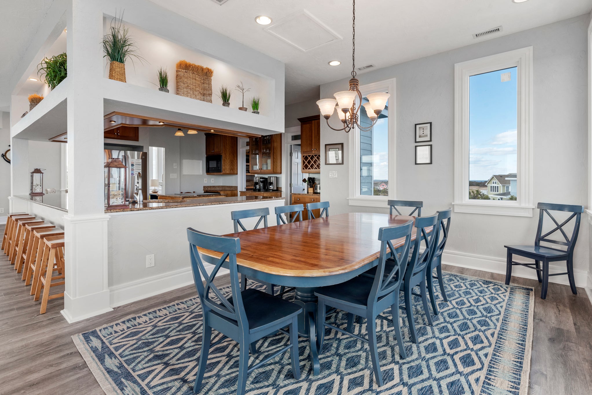 CC198: Sunshine & Water Views - Best in the Outer Banks! | Top Level Dining Area