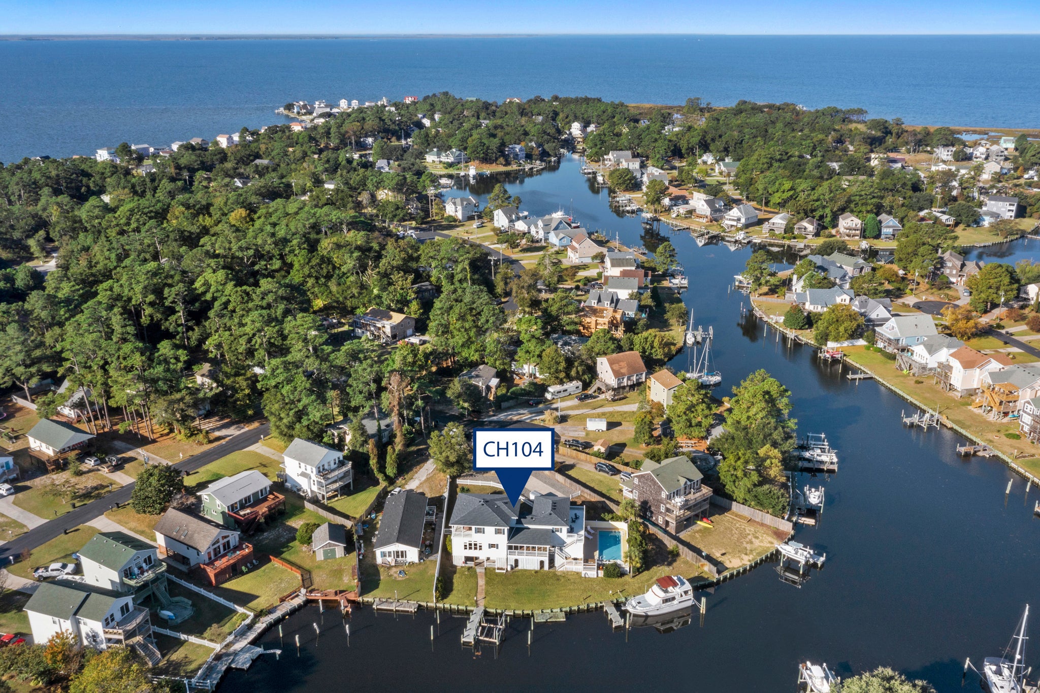 CH104: Inlet Palms | Aerial View