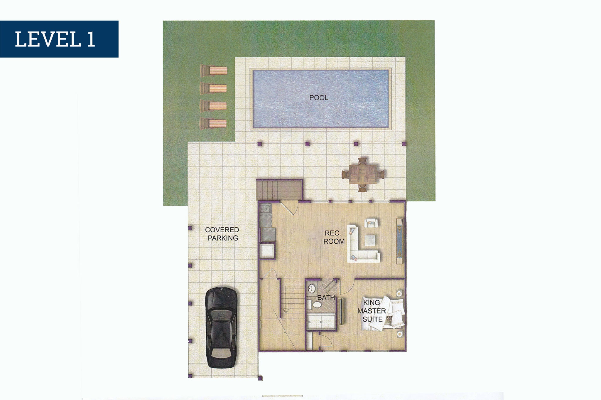 M983: Osprey Isle | Level 1 Floorplan