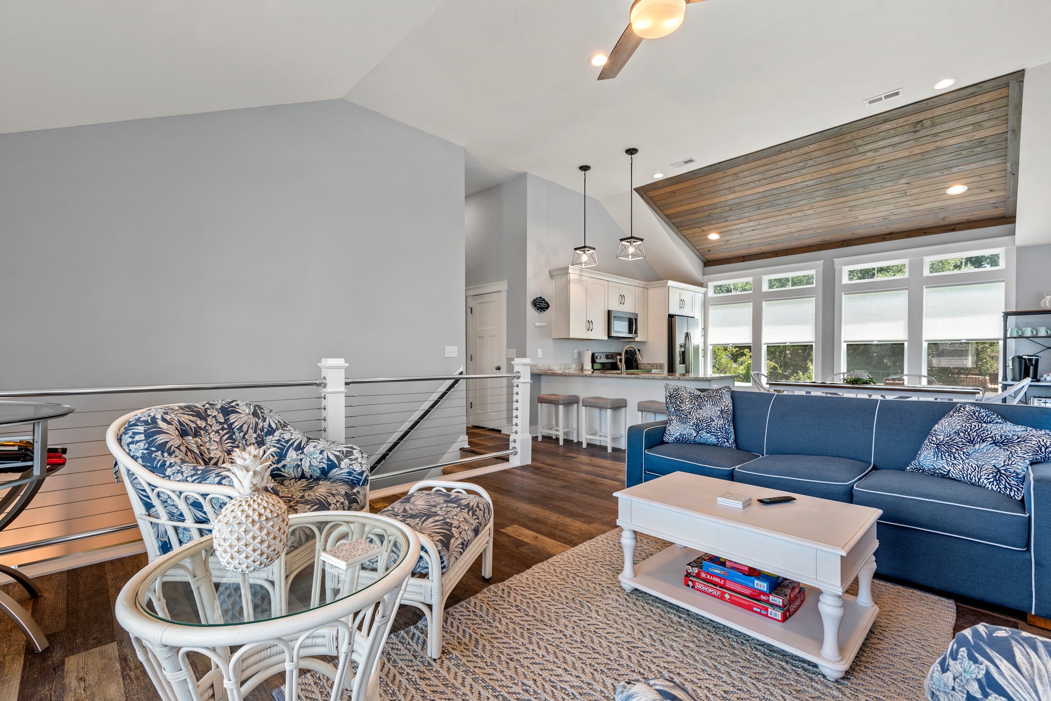 KDN9719: Barefoot By the Bay | Top Level Living Area
