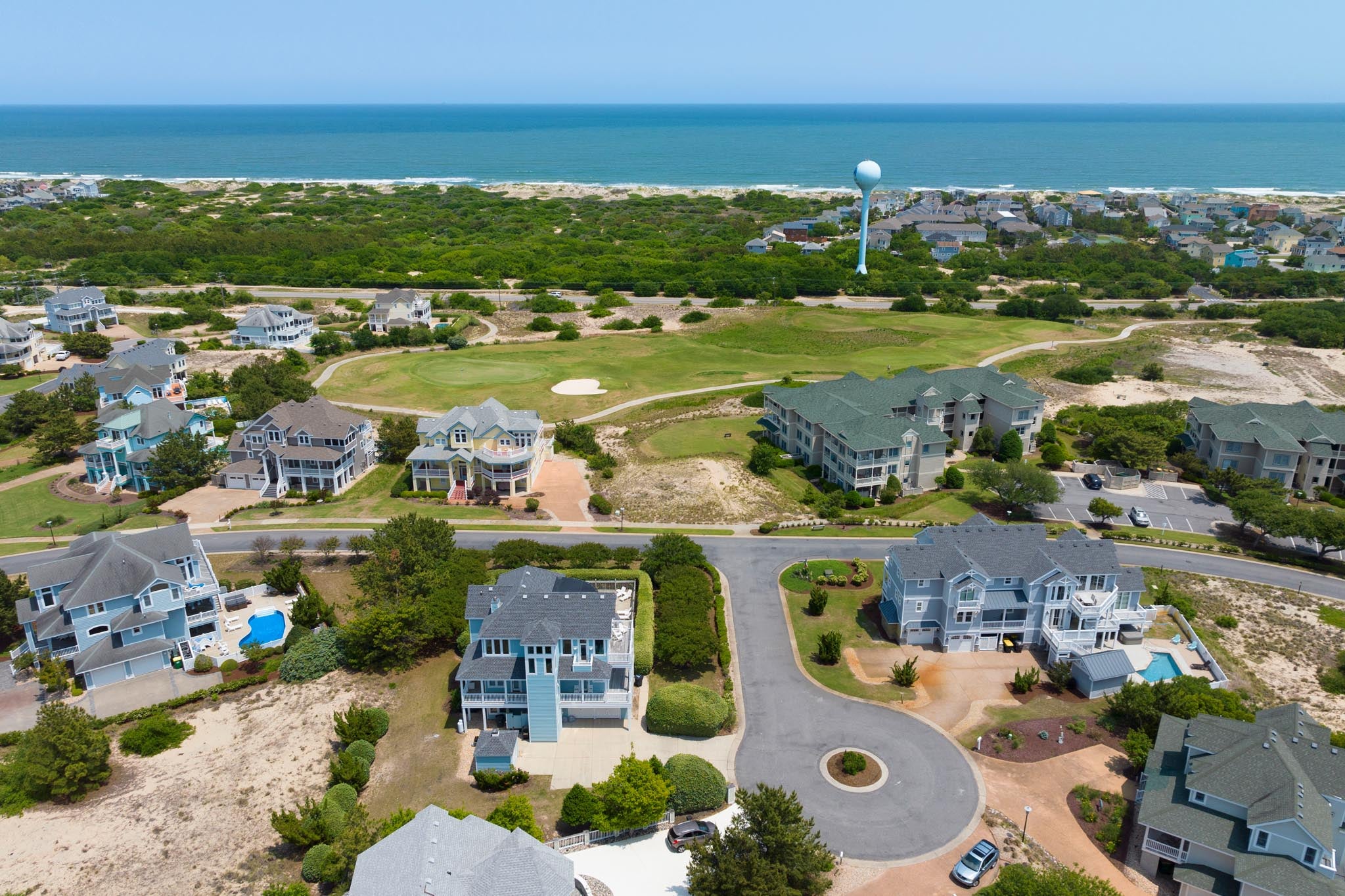 CC198: Sunshine & Water Views - Best in the Outer Banks! | Aerial View West East