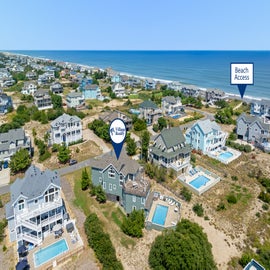 OH97: The Wheelhouse | Aerial View to Beach Access
