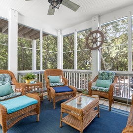 MB54: Blue Crab Cottage | Bottom level Screened Porch