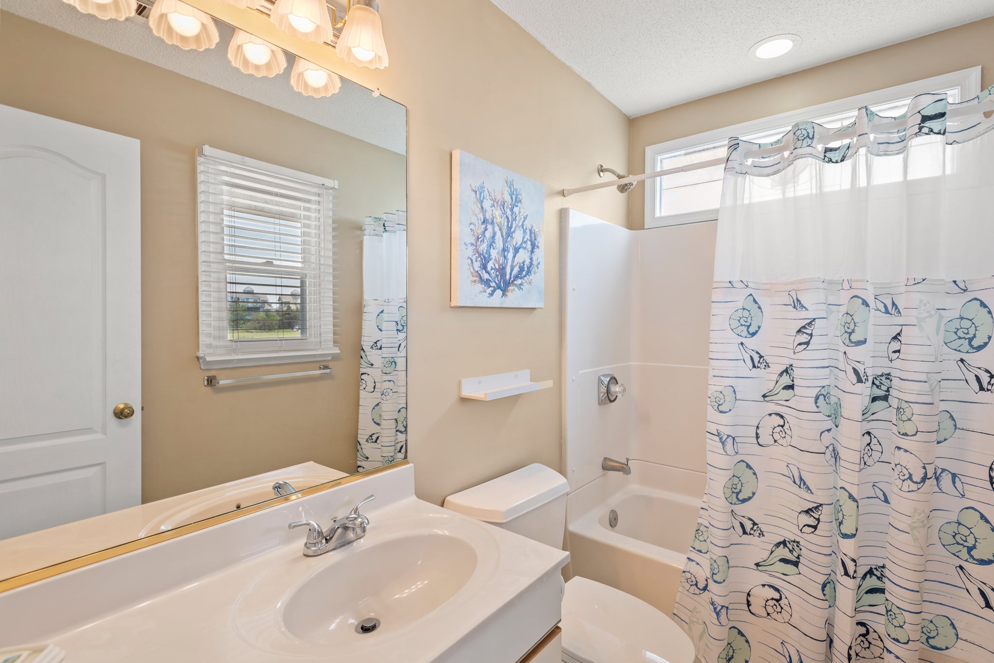 L34: Outer Banks Bliss | Bottom Level Bedroom 1 Private Bath