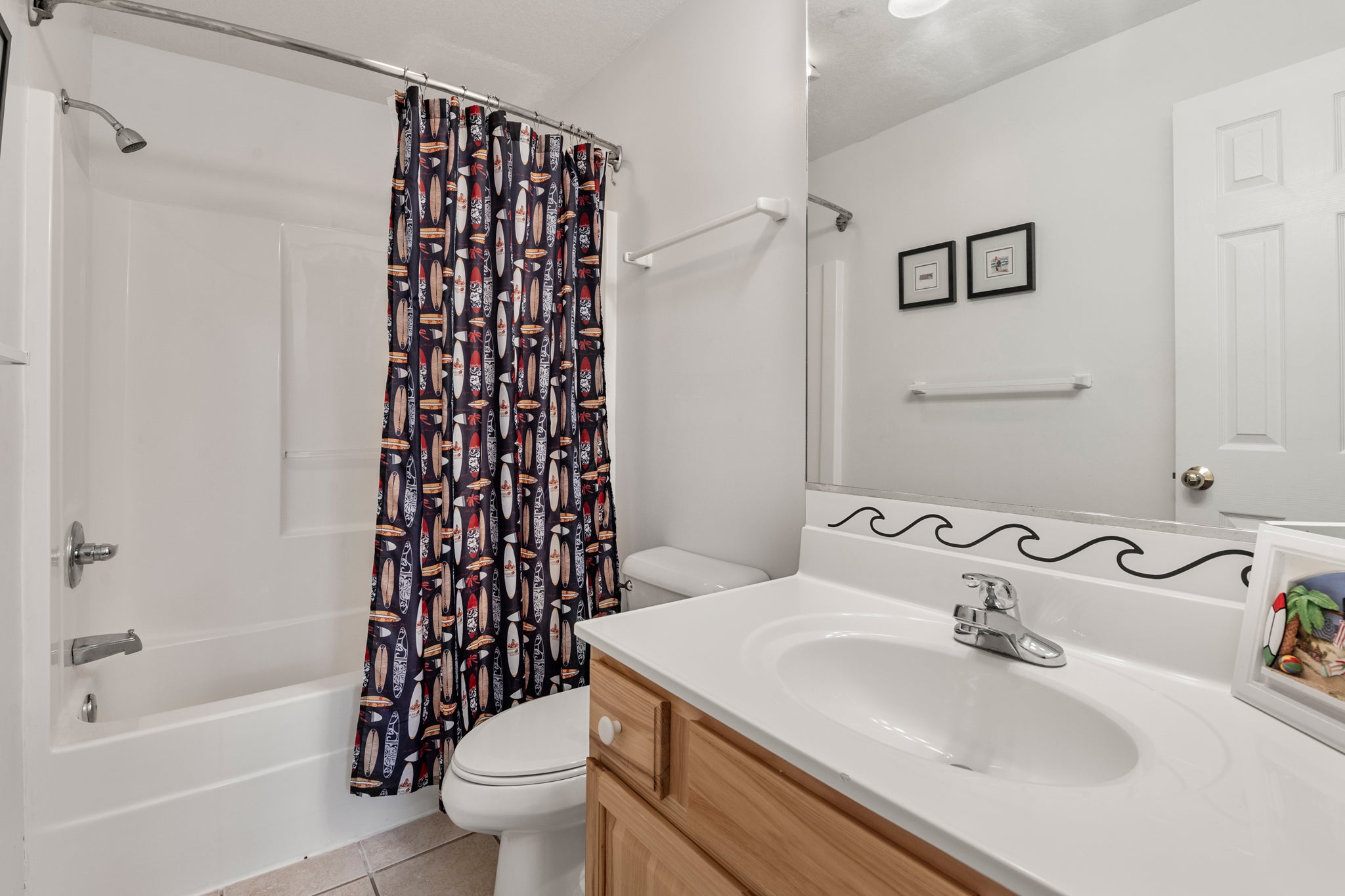 CL572: Endless Sunsets in Corolla Light l Bottom Level Hall Bath
