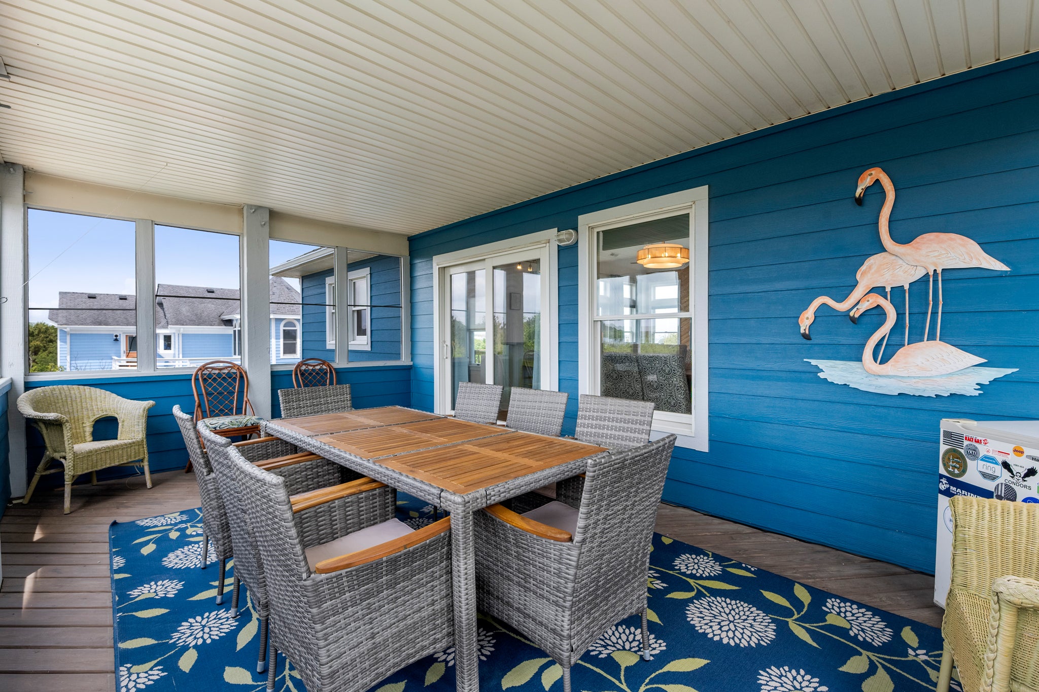 WH616: Blue Bomber | Top Level Screened Porch