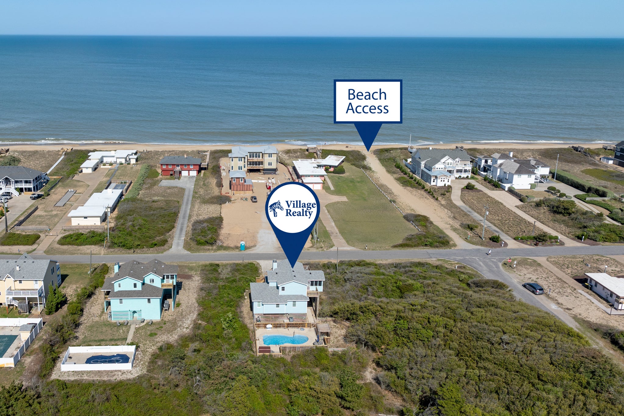 SH173: Ocean Haven | Aerial View to Beach Access