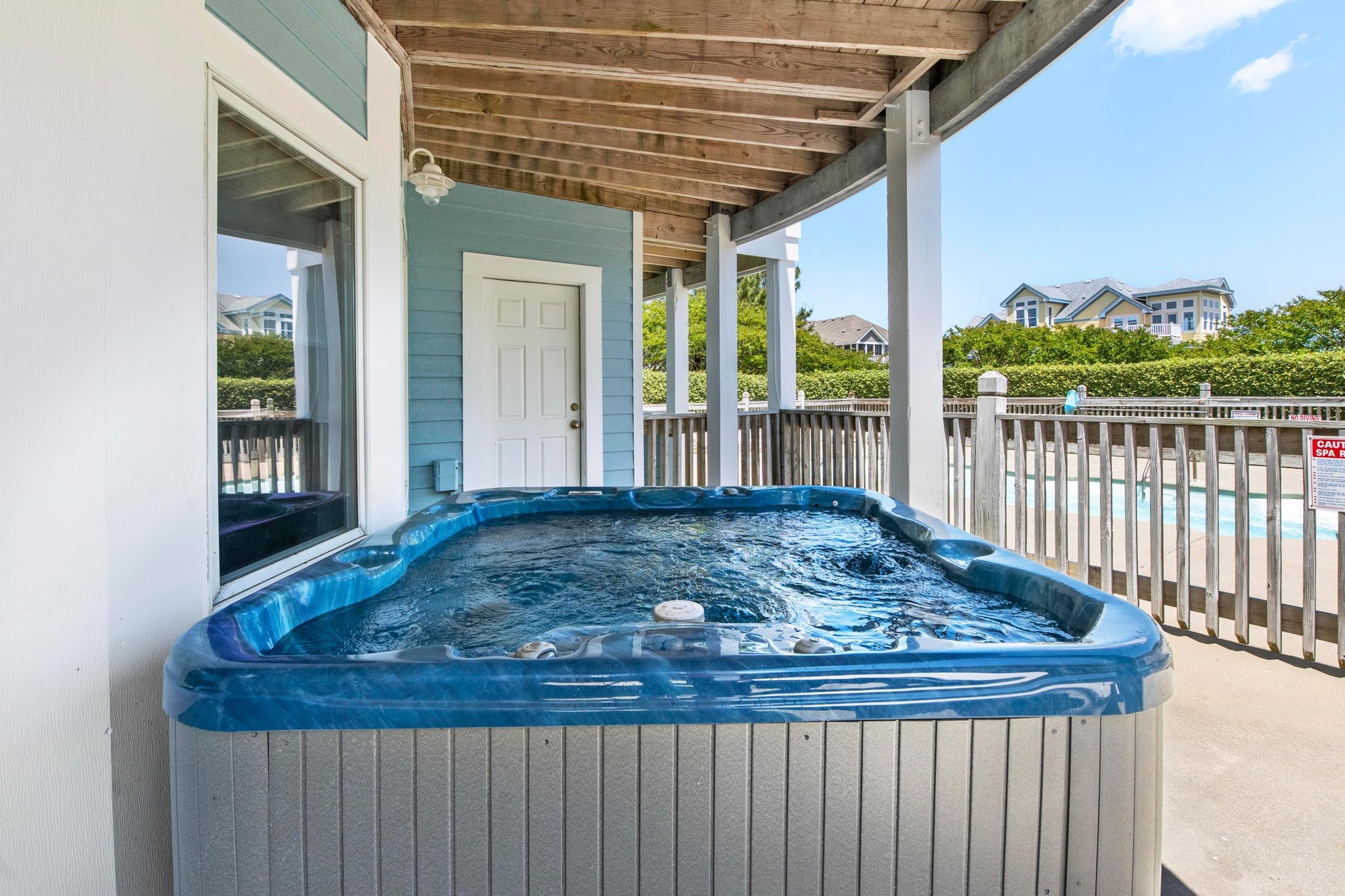CC198: Sunshine & Water Views - Best in the Outer Banks! | Pool Area w/ Hot Tub
