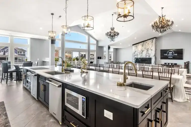 Luxury kitchen in large home
