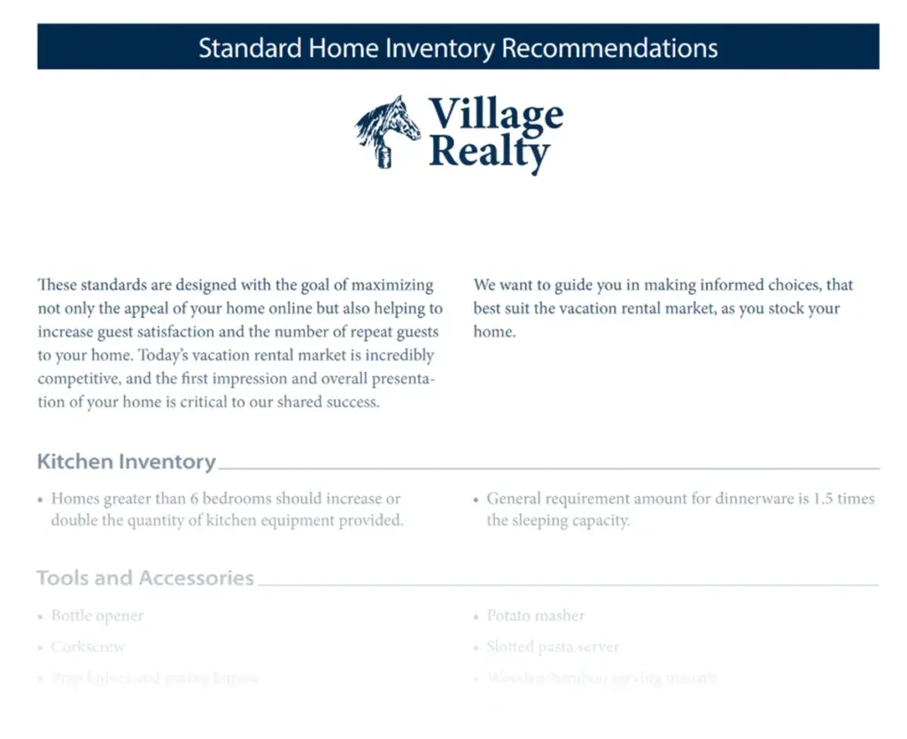 rental home inventory checklist free